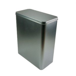 Lata plata rectangular 250 gramos