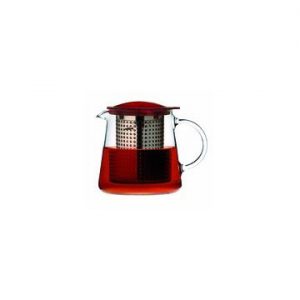Tetera finum de cristal 0,8 l roja