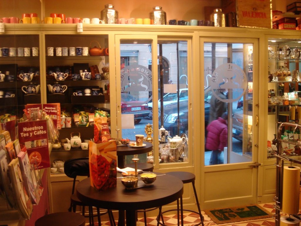 interior The Flavour Shop. Tu tienda online de té, café, rooibos e infusiones Saboreaté y Café