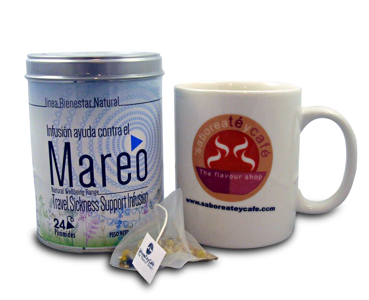 Infusión Natural de Ayuda al Mareo Lata de 24 unidades 1 The Flavour Shop. Tu tienda online de té, café, rooibos e infusiones infusión contra el mareo