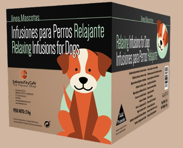 Infusión para Perros y Mascotas Relajante e Hidratante Caja Expositora 144 uds 2 The Flavour Shop. Tu tienda online de té, café, rooibos e infusiones infusión relajante para perros y mascotas