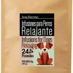 SABOREATE Y CAFE THE FLAVOUR SHOP Infusión Relajante para Perros y Mascotas Calmante Tranquilizante Hidratante Natural Doy Pack 24 pirámides